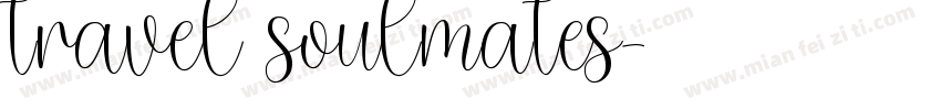 travel soulmates字体转换